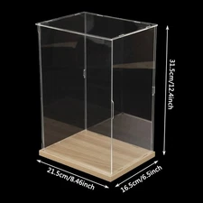 Acrylic Display Case 31.5Cm Height Transparent Showcase Display Boxes for Doll