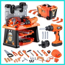 Kids Tool Bench-Zealous 79pcs Transformable Set, Toddler Workbench Toy with E...