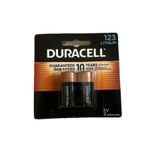2-Pack Duracell 123 Lithium 3V Photo Battery Expires March 2034