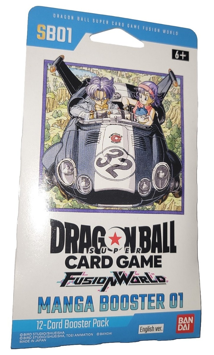 3x Dragon Ball Fusion World Card Game Manga Booster SB01