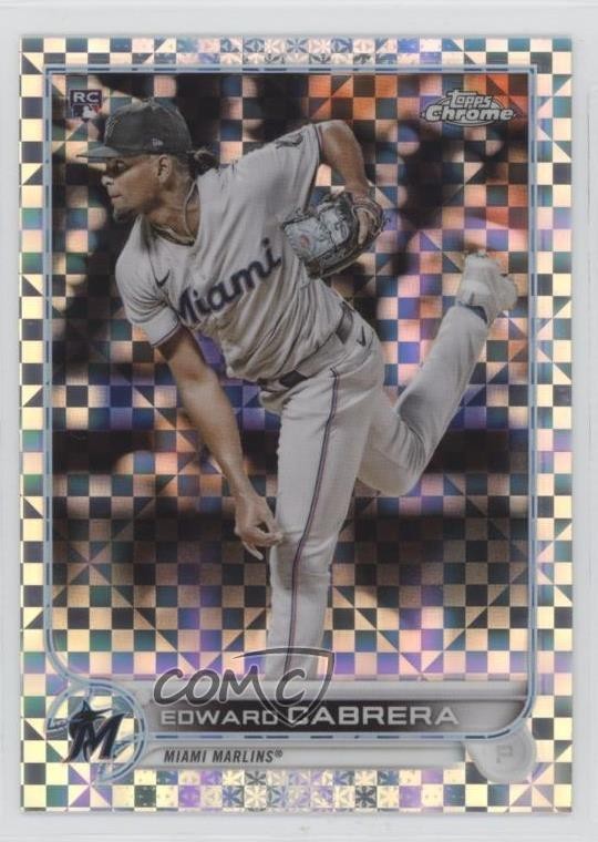 2022 Topps Chrome X-Fractor Edward Cabrera #64 6u5