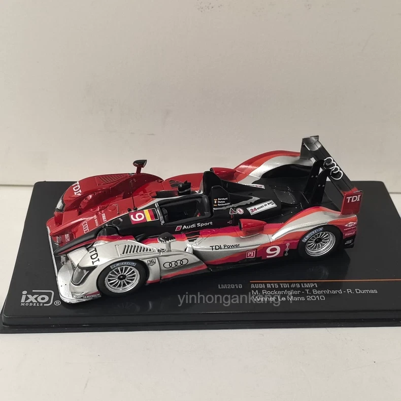 Diecast IXO escala 1/43 Audi R15 TDI#9 LMP1 2010 Champion aleación coche de carreras modelo Foto 3 de 4