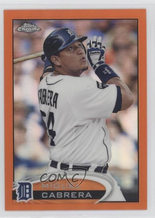 2012 Topps Chrome Retail Orange Refractor Miguel Cabrera #130