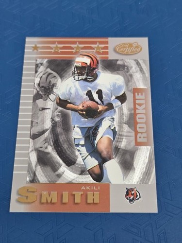 1999 Leaf Certified Akili Smith [Mirror Gold] #187 card