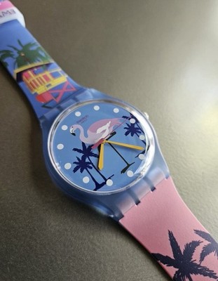 Swatch Watch MIAMI VIBES Limited Edition Art Deco Flare BRAND NEW + GIFT BOX :)