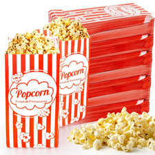 1000 Disposable Popcorn Bags - Individual Servings Party, Carnival, Movie Night 