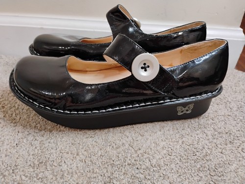 Algeria Mary Jane Shoes Women Sz 8.5 /9 Paloma Tortoise Black EU39