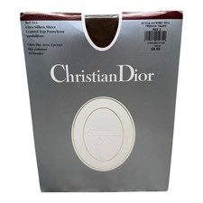 Christian Dior L  allure Ultra Sheer Control Top Pantyhose Size 2 Taupe 4479