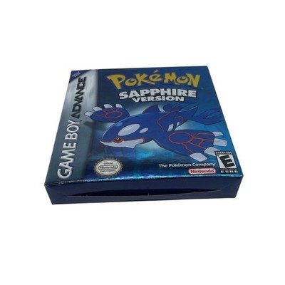 Nintendo GameBoy Advance Game Box Only Inserts Protector Pokemon Sapphire