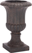 SAFAVIEH Outdoor Patio Furniture Collection - Durham Brown Magnesium Oxide Pedes