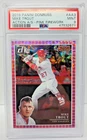 2019 Donruss Action PINK REFRACTIVE - MIKE TROUT Baseball Card PSA 9 MINT
