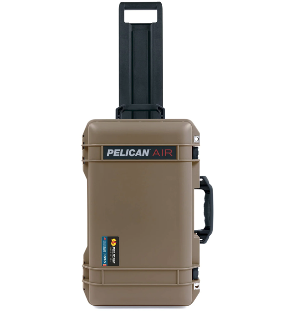 Dark Desert Dirt Tan Pelican 1535 Air case. Comes with TSA locking