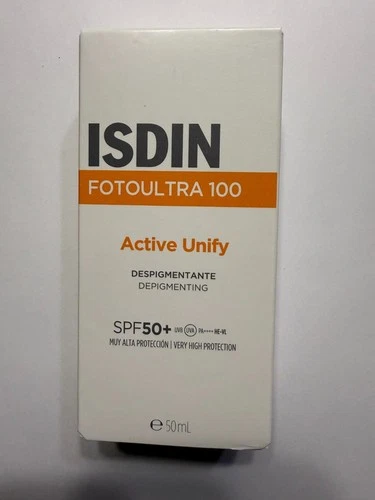 ISDIN FOTOULTRA 100 ACTIVE UNIFY SPF 50+ SUNSCREEN Depigmenting 50ml ORIGINAL!!!