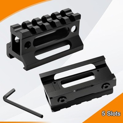 5 Slots Picatinny Rail Riser Mount, 1