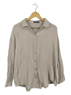 SASSYCLASSY Hemd-Bluse Damen Bluse wollweiß Casual-Look