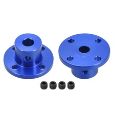 6mm H15*D15 Rigid Flange Coupling for DIY Part Motor Guide Shaft Connector,2 Pcs
