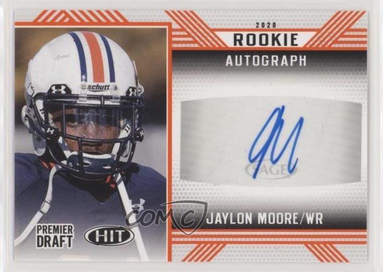 2020 Sage Hit Rookie Orange Jaylon Moore #A35 Auto 1u6