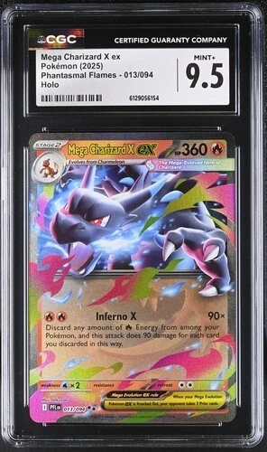 Mega Charizard X EX *CGC 9.5* Holo *Phantasmal Flames* #13 * Pokemon