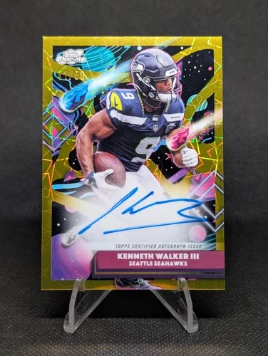 2025 Topps Chrome Kenneth Walker III Chrome Autographs (RAW)