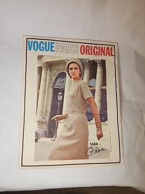 Vtag 60s Vogue Paris Original Sewing Pattern 1604 Dress By Gres Uncut