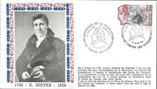 2564++FDC   ENVELOPPE  1er JOUR 1989 PERSONNAGES  DE LA REVOLUTION   E.SIEYES