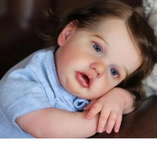 21inch Reborn Baby Doll Unpainted Kit No Hair with Cloth Eyes DIY Part for DIY