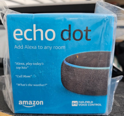 NEW Echo Dot 3rd Generation Smart Speaker Alexa Voice Control Charcoal