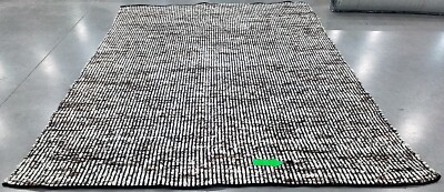 BLACK IVORY 8'-0'' x 10'-0'' Broken Thread Rug, Reduced Price 1172769595 NAT331Z-8
