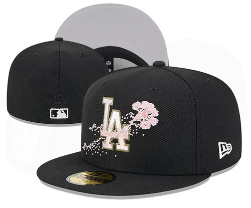 Los Angeles Dodgers Hat Fitted Cap Unisex Adult Baseball Hat Flat Brim Hat Cap - Picture 15 of 16