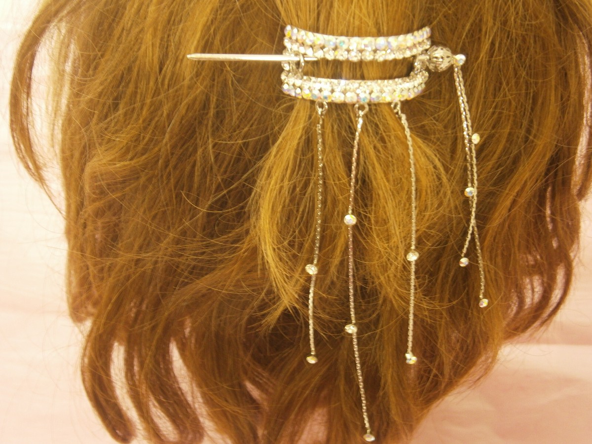 Elegant Gold Filigree Hair Clip Amazon.com : Fall Hair Clips for Women Metal Gold Hollow  main image 3