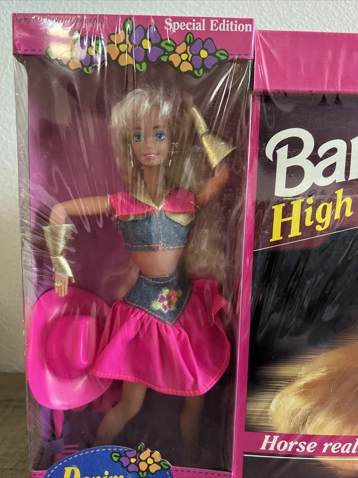 Barbie Western Set de Regalo Completo con Caballo Paso Alto y Barra de Volantes Denim... Foto 3 de 4