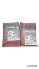 Vintage Pioneer Bi-Directional Slip In Pocket Photo Albums 4x6” 300 Pics Red NEW