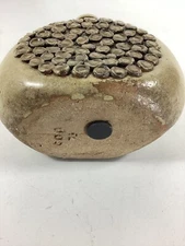 Studio Stoneware Pottery Vase Ohio Modernist MCM Tree of Life Signed  ‘73