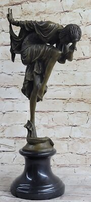 Ankara Dancer Girl Art Deco Bronze Statue Sculpture Colinet Chiparus Marble Base