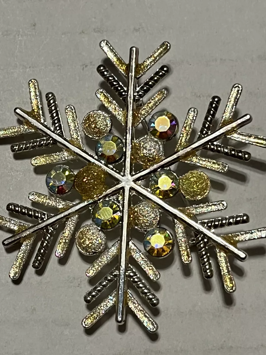 Vintage snowflake best sale brooch