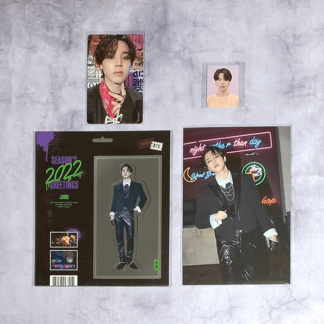 BTS 2022 Season's Greetings Paper Magnet Photo Card Postcard ID Photo - Jimin