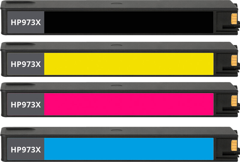 Hp Pagewide Pro Mfp 477dw Patronen 4x XXL TINTE PATRONEN für HP 973X PageWide Pro 477dwt 552dw 577dw 577z