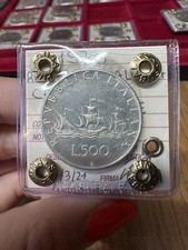 REPÚBLICA ITALIANA MONEDA LIRA 500 CARAVELAS 1970 Sellada FDC SUBALPINA