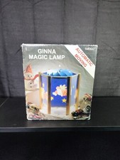 Ginna Magic Lamp Moving Lights Flying Santa Claus Scene Vintage NEW SEALED night