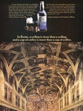 1984 Vintage Print Ad Sambuca Romana Liqueur Rome Sistine Chapel Coffee Espresso