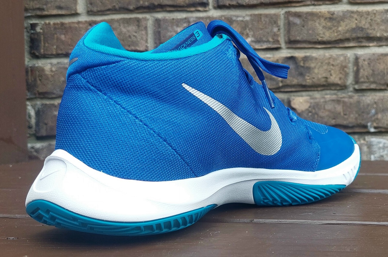 SAOLA Scarpe mid top Nike Zoom Hyperquickness 3 uomo blu e bianco taglia 8 749883 404