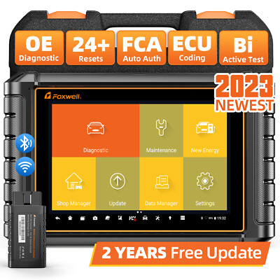 FOXWELL NT909 Car OBD2 Bidirectional Scanner Full System Diagnostic Code Reader