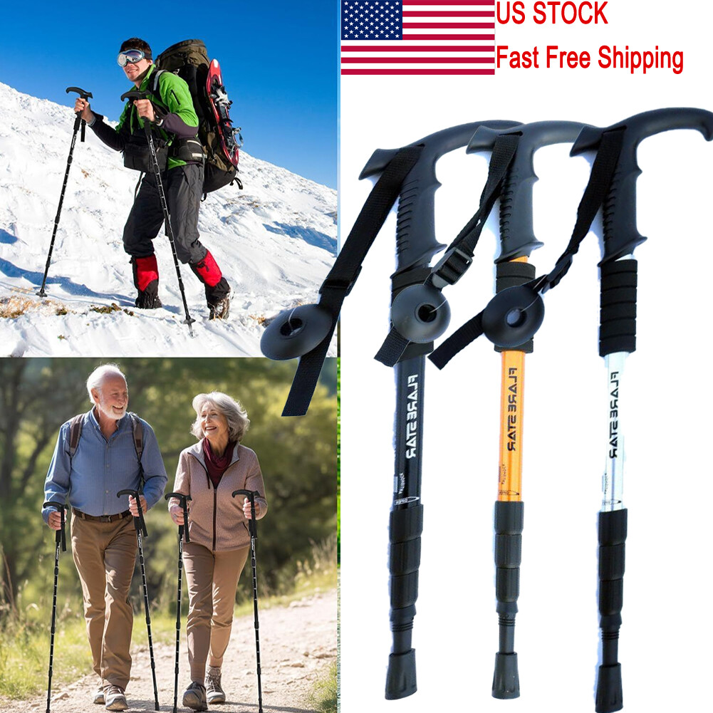 Walking Cane Alpenstock Trekking Pole Tactical Trekking
