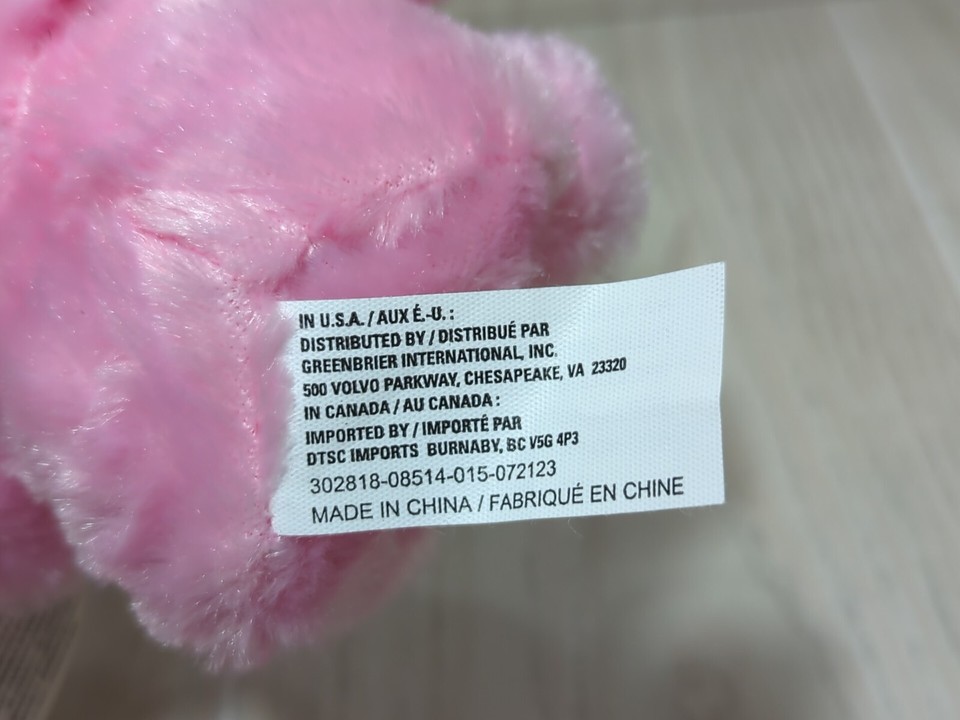 Greenbrier International Fuzzy Friends pink bunny rabbit small Plush
