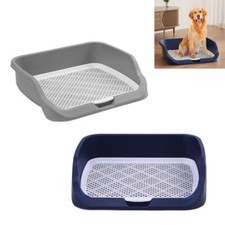 Puppy Dog Pet Potty Toilet Indoor Training Tray Loo Litter Pads Removable Mesh