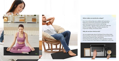 Grounding Mat | 24x16 in Earthing Pad for Relieving Stress, Anxiety  & Inflamati image 6