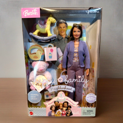 Happy Family Neighborhood Grandma Barbie doll Mattel B7690 NRFB