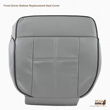 2006-2008 Lincoln Mark LT Genuine Leather Driver Bottom Seat Cover Dove Gray