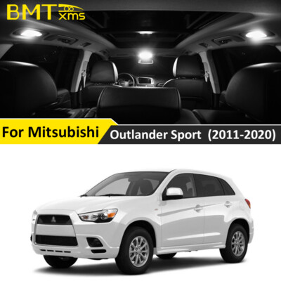 12x White Interior LED Light Package For Mitsubishi Outlander Sport 2011-2020