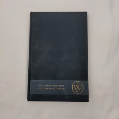 Wiley Series In Probability And Mathematical Statistics ~ 1974 ~ 2nd Ed